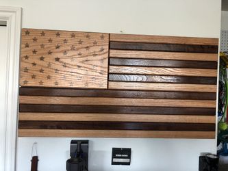 Wooden flag-many custom options