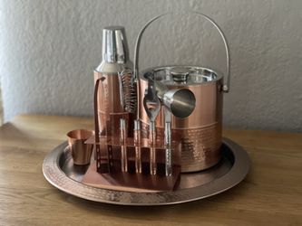 Copper Plated Bar Set