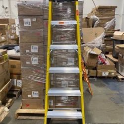 New Ladder,6-Foot Fiberglass Step Ladder with Multi-Functional Top,300-Pound Load Capacity
