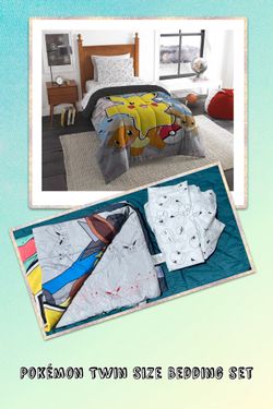 Pokémon Twin Size Bedding Set