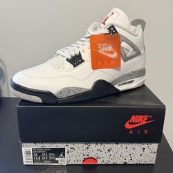 Jordan 4 white cement