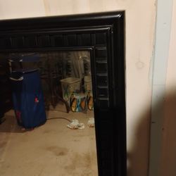 Old , Beautiful Beveled Glass Mirror ... 48"X38" , Excellent Condition.