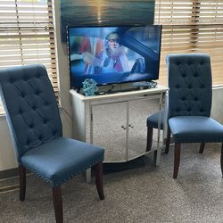 Teal chairs