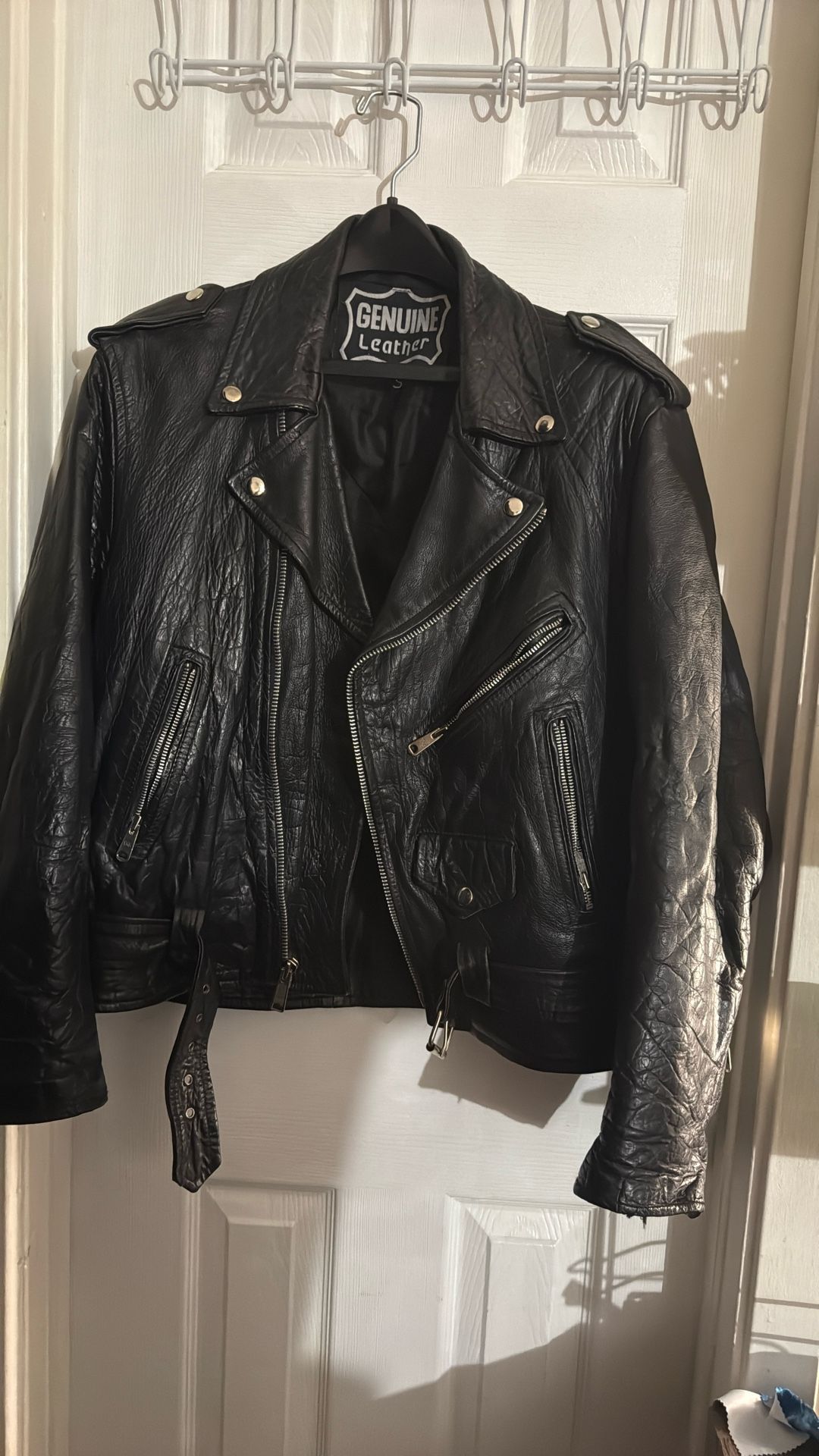 leather bike jacket