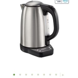 Hamilton Beach 1.7 Liter Smart Kettle, Stainless Steel