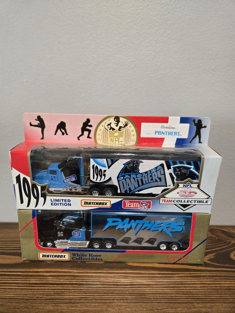 Carolina Panthers Football Tractor Trailor Collectable Trucks