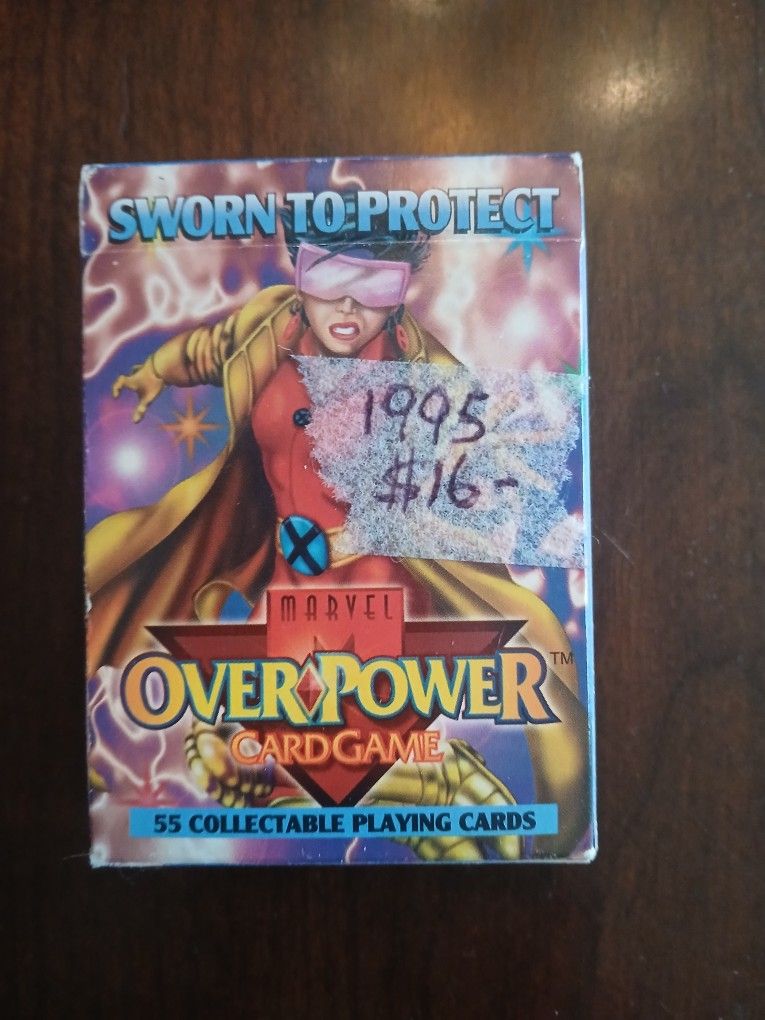 1995 Marvel Sworn To Protect Over Power Cardgame Little Box