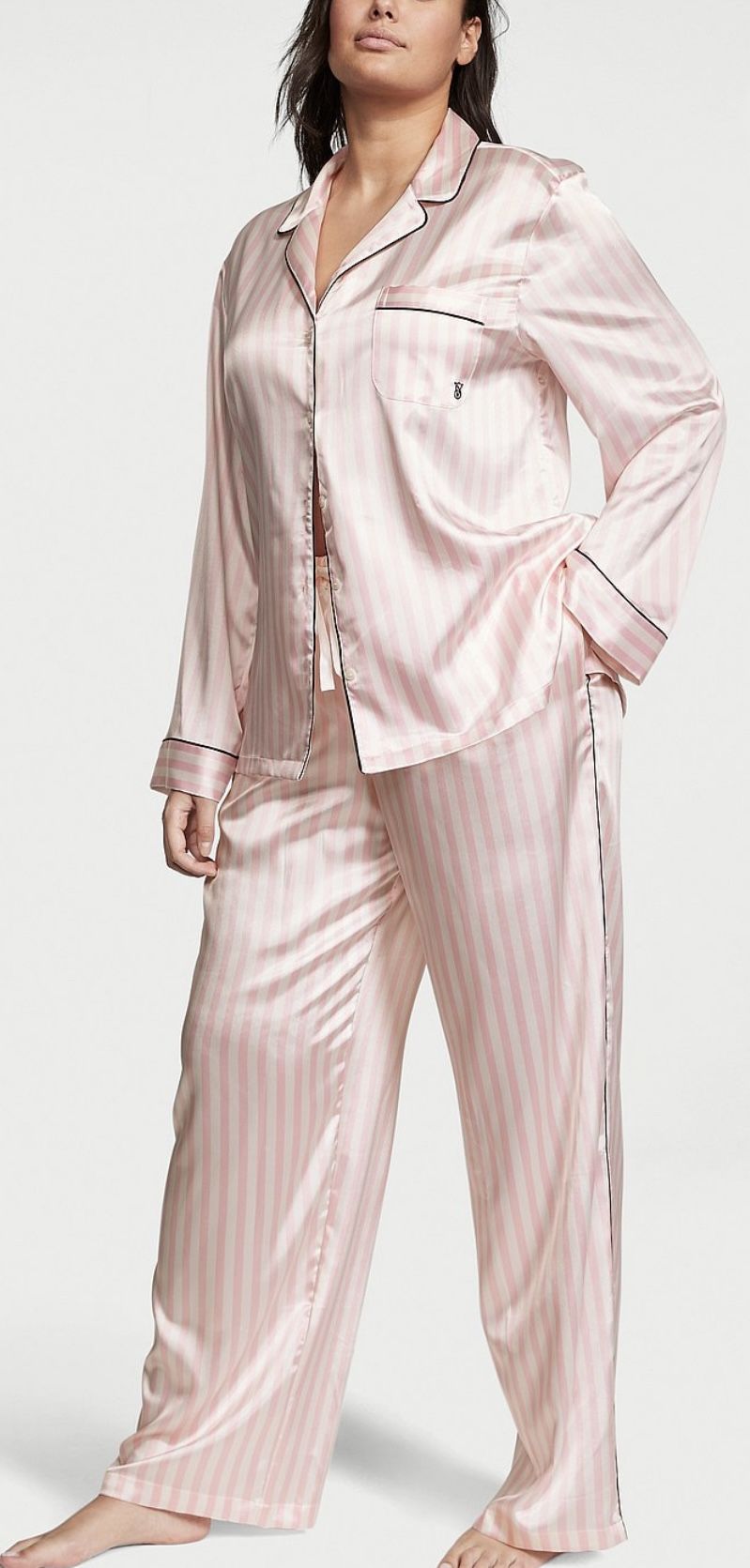 New VS Stripe Silk Pjs X-Large