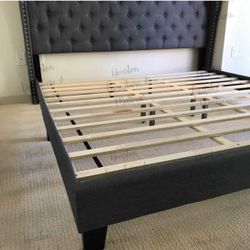 Upholstered King Size Bed Frame