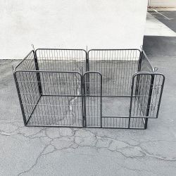 $85 (New) Heavy duty 32” tall x 32” wide x 6-panel pet playpen dog crate kennel exercise cage fence 