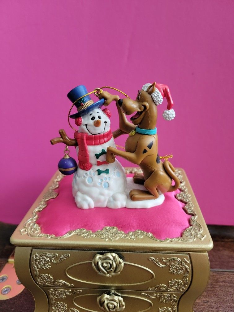 Scooby Doo 2003 Hanna Barbera Snowman Christmas Ornament 3" Xmas B3