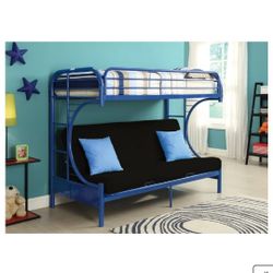 Eclipse Navy Twin Over Full Metal Bunk Bed BRAND NEW IN THE BOX