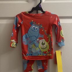 Brand New Baby Boys Pixar Monsters Inc. Sleepwear Size 12 Months 
