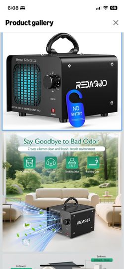 Ozone Generator 48,000mg/H, Industrial Ozone Air Purifier for Areas of 4,000 Sq.Ft, High Capacity O3 Air Purifiers Deodorizer with 120 Min Timer For H