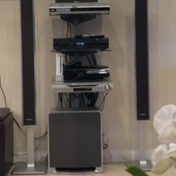 Three Level Glass shelves