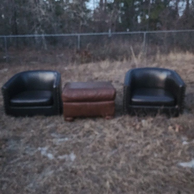 Chairs And Ottoman
