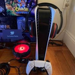 PlayStation 5 1TB Digital version 5 Games One controller & Headset