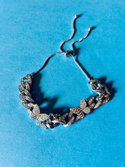 Butterfly Cuban Link Bracelet