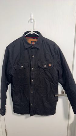 Dickies flannel lined snap button