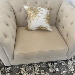 Sofa  And Love Seat And Arm Chair From Macy’s $2,500  Brand is Martha Stewart, bought for $5,000