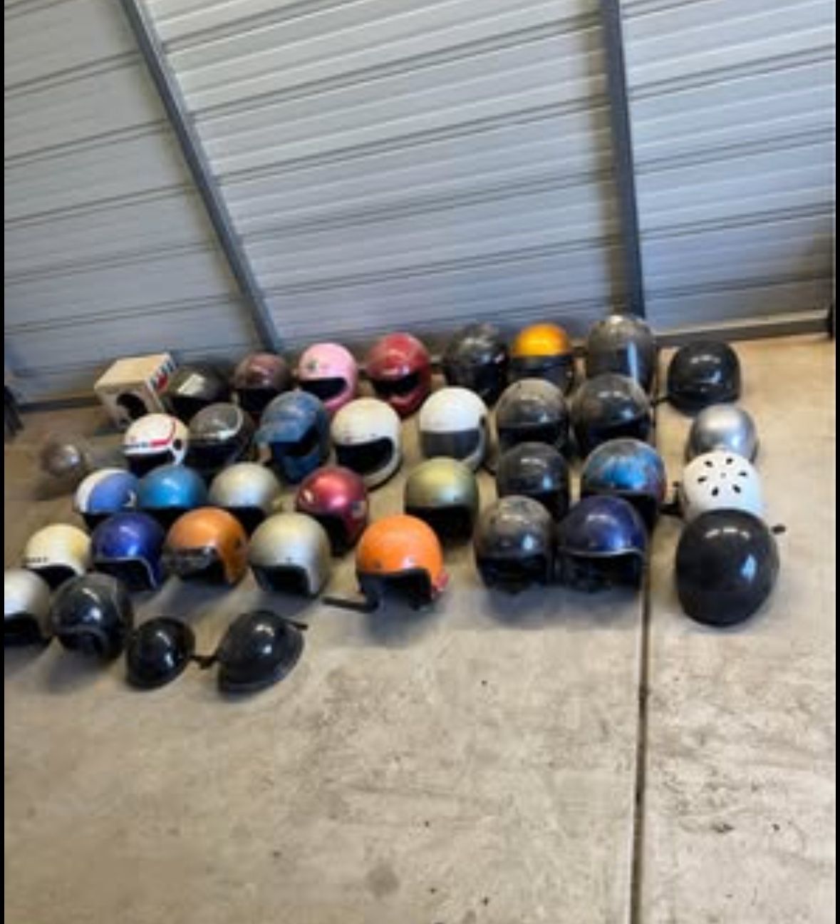 Vintage Motorcycle Helmet Collection 