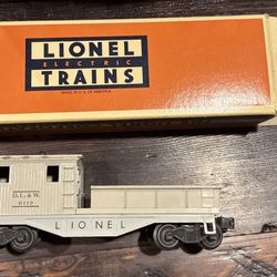 Vintage LIONEL 6119-75 Postwar DL&W Gray Work Caboose Ready to Run