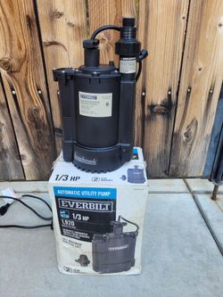 Everbilt 1/3 HP Submersible Automatic Utility Pump