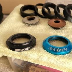 USED BMX  NECK SPACERES  PARTS  FOR  THA NECK  ALSO  NECK  SPACERES  TAKE IT ALL