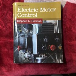 Electric Motor Control Book For 40$