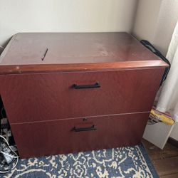 2 Drawer Lockable File Cabinet