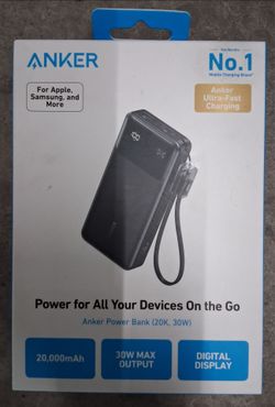NEW Anker 20k 30w PD Portable Power Bank