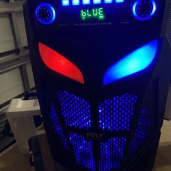 Pyle Portable Bluetooth PA Speaker System-600W 10” Indoor/Outdoor BT Speaker (PPHP101WMB)