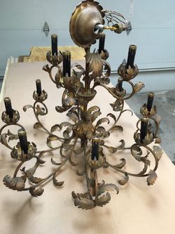 Chandelier, made out of copper