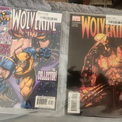 Wolverine comics(volume 2 #136, volume 3 #61) and Spidey activity comic