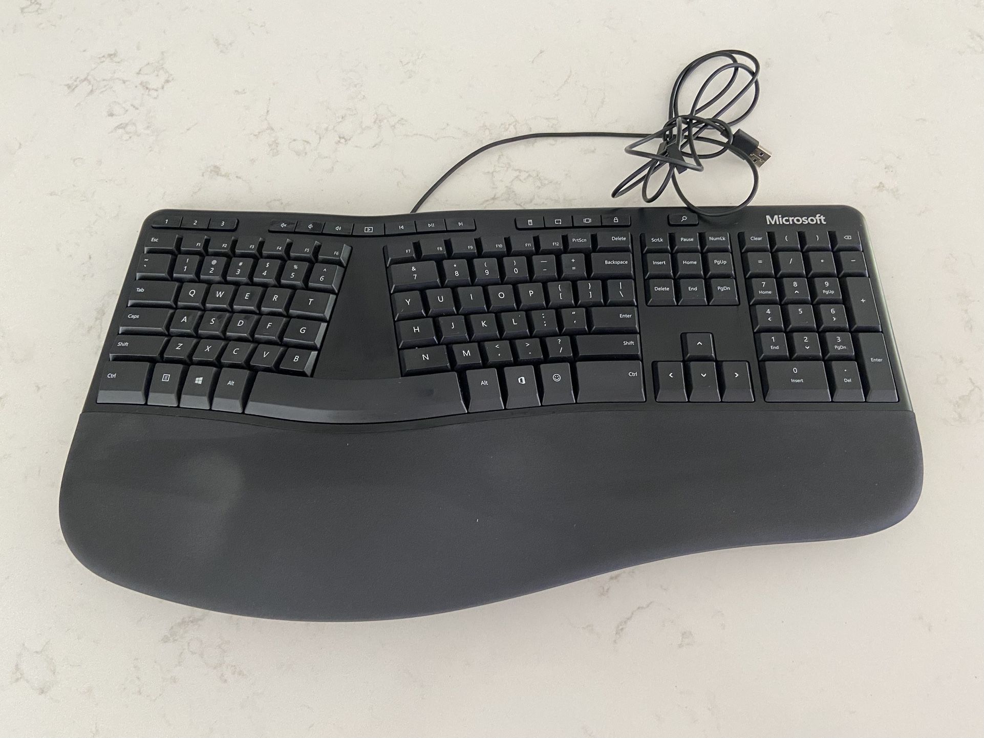 Ergonomic Keyboard and Dell Mouse