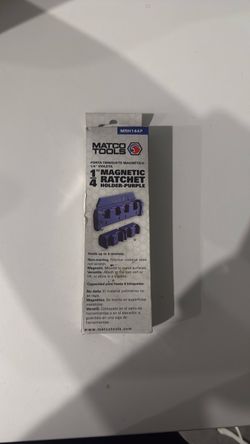 Matco 1/4 magnetic ratchet Holder purple