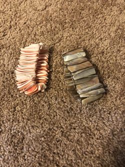 Set of two shell bracelets