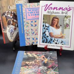 Bundle Mix New & Vintage Quilting, Patchwork, Patterns & Afghan Books