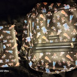 100th Aniversary Disney Backpack And Wallet
