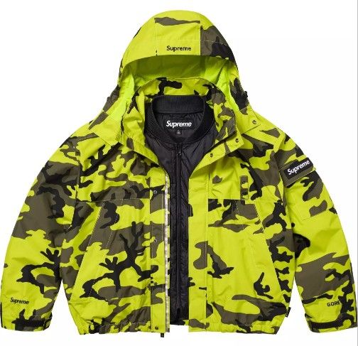 Supreme 2 in 1 Gore Tex Shell Camo Jacket (L)