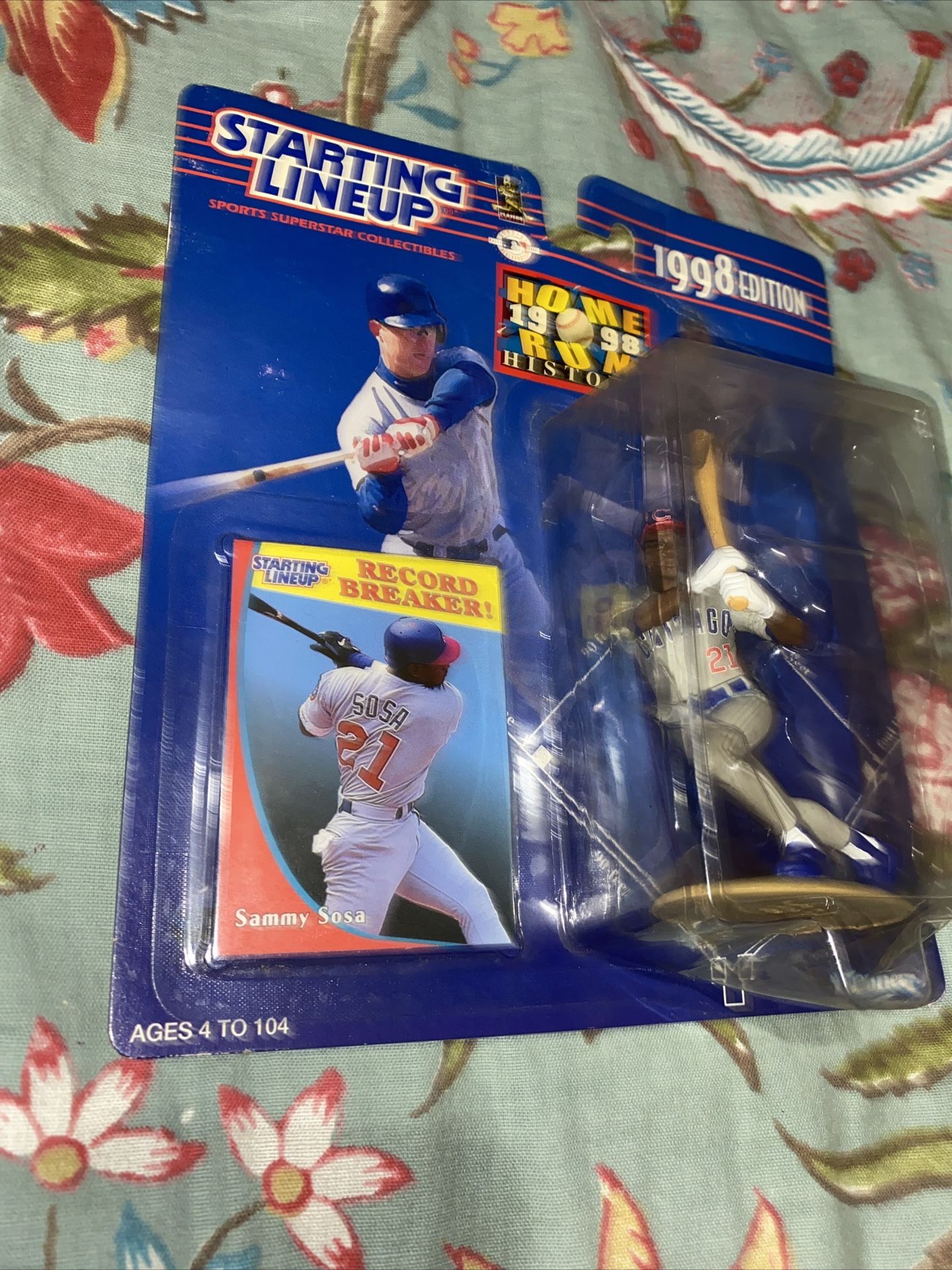 1998 MLB Starting Lineup Sammy Sosa Chicago Cubs Action Figure New Sealed Card