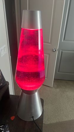 Giant glitter lamp.
