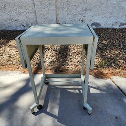 1950s Metal Typing Table From Tiffany Stand St Louis