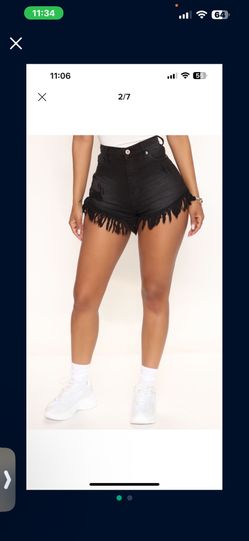 Fashionnova Black Denim Shorts