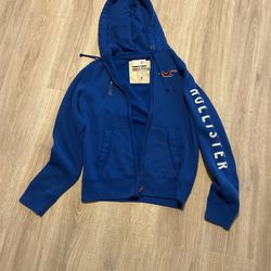 New Hollister Zip Hoodie; Medium