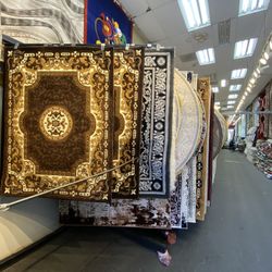 4x6 Area Rugs Carpet Rugs Medalian Design Thick Colors Chocolate Brown 