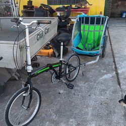 Folding Bike & Baby Buggy