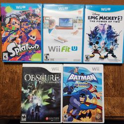 Nintendo Wii U, Wii games. Great Condition. All For $40