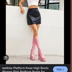 Plataforma Boots Pink !NEW In Box