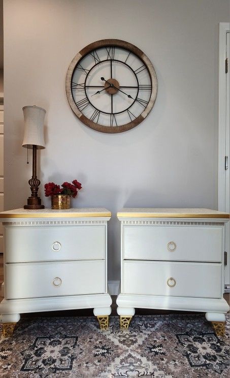 2 Custom Nightstands,  Bedside Tables 